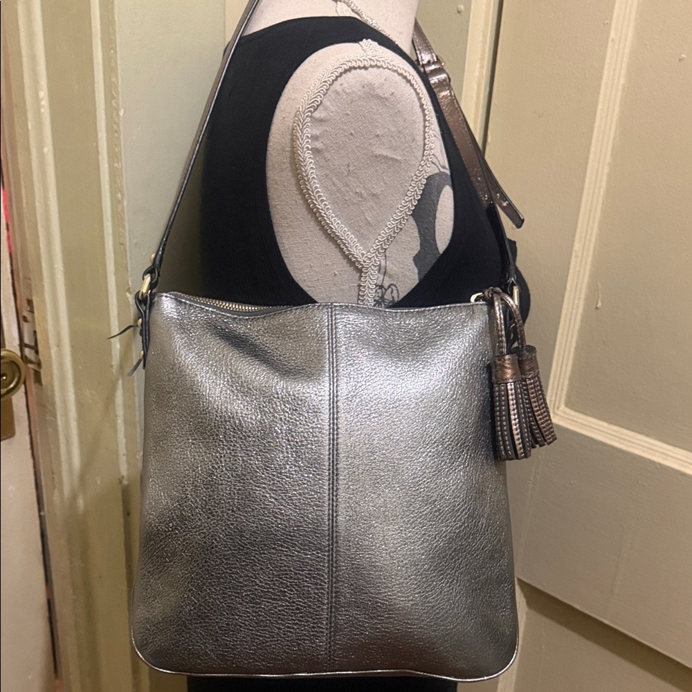 Kate Spade Metallic Crossbody with Tassel - Picture 5 of 8